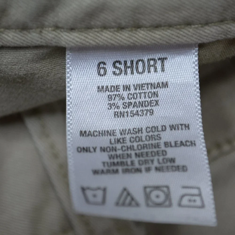 AERO Sz 6 SHORT Women TAN Stretch SKINNY Leg STRETCH Chino LOW Rise TROUSER Pant